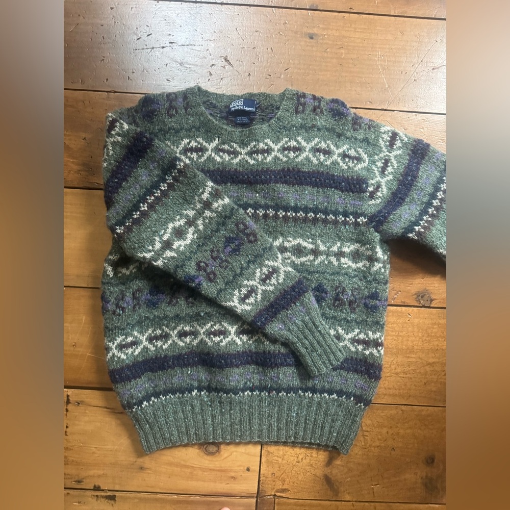 Vintage hand-knit Ralph Lauren sweater